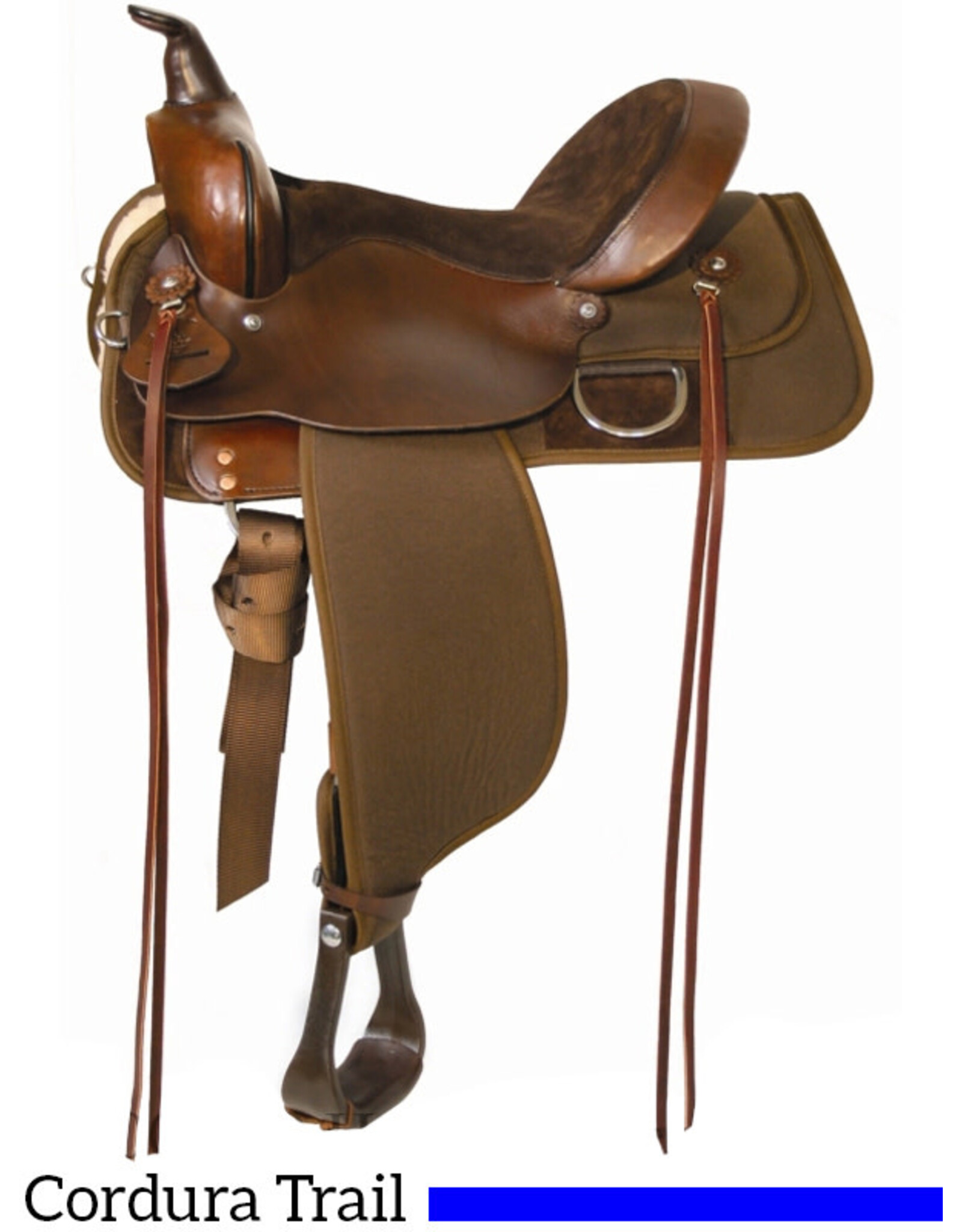 Circle Y High Horse Lockhart Cordura 15" Seat, Medium Tree 6910-1501-04 Trail Saddle