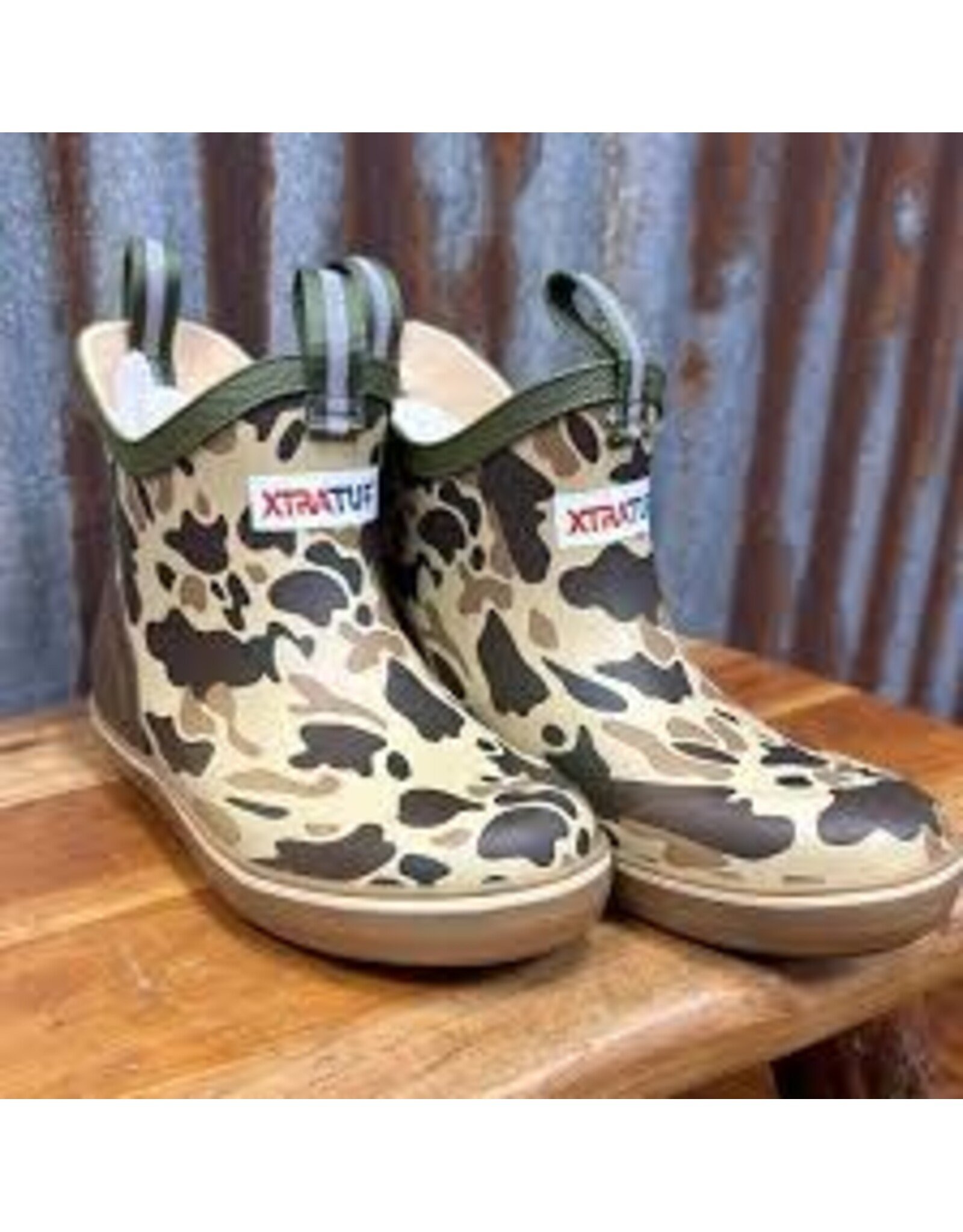 XTRATUF XTRATUF Kids Duck Camo Deck Boots XKABDCMY