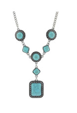 Attitude Jewelry  Turquoise Dimension Necklace ANC5928