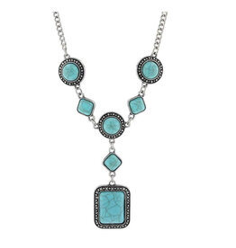 Attitude Jewelry Turquoise Dimension Necklace ANC5928