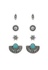 Attitude Jewelry  Gleam And Glitter Earring Set AER5932