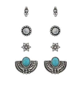 Attitude Jewelry Gleam And Glitter Earring Set AER5932