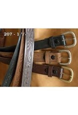 Marc Wolf Marc Wolf Kid's 207B Floral Black Leather Belt