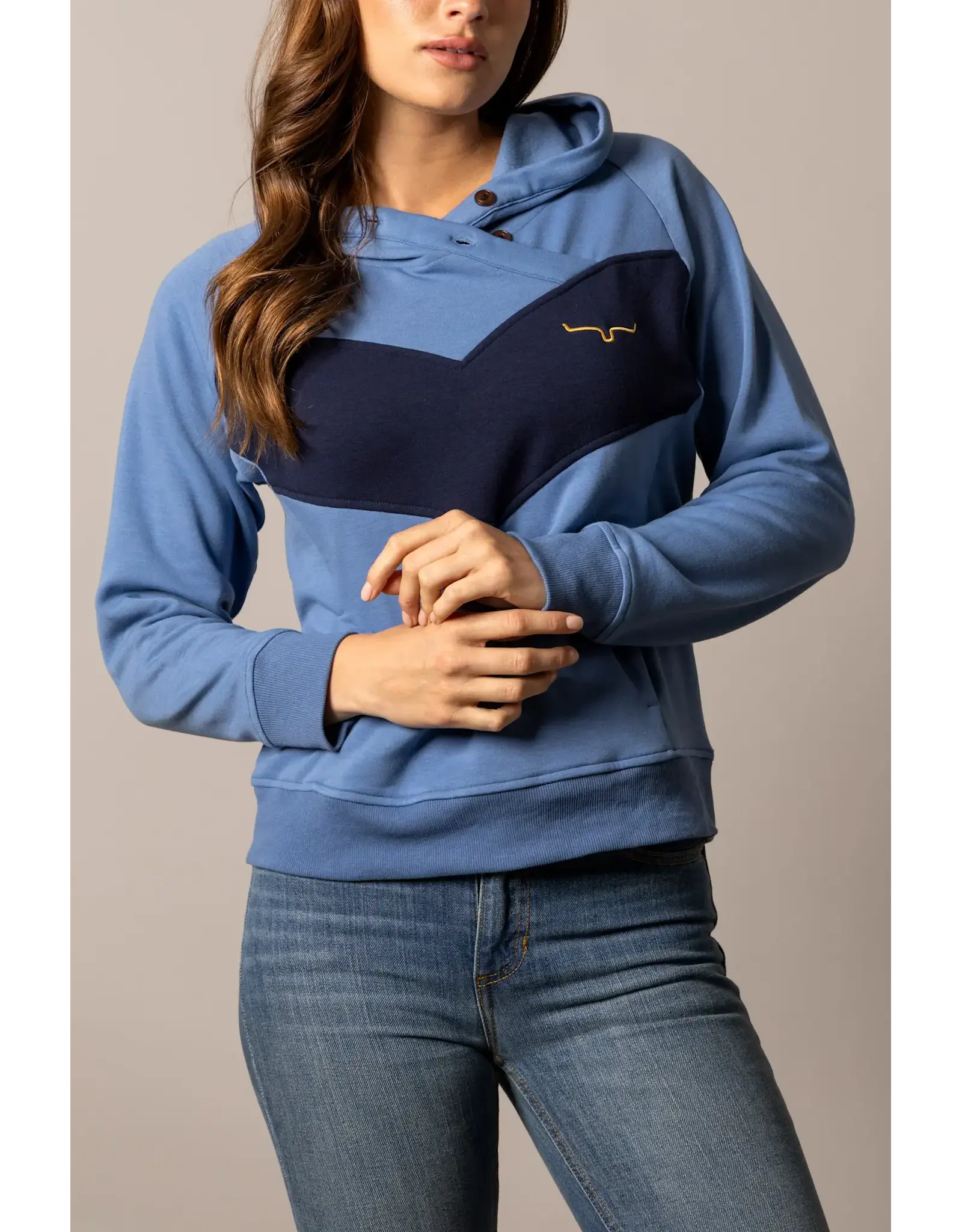 Kimes Ranch Kimes Ladies Stella Hoodie WHO0000042 BL062 Mid Blue