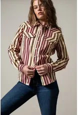 Kimes Ranch Kimes Ranch Ladies Kai Pearl Snap Long Sleeve Shirt WTO0000087 RD029 Maroon