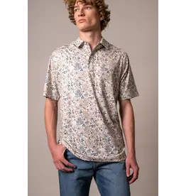 Kimes Ranch Kimes Mens Bartram SS Polo Shirt MSH0000210 BE006 Natural