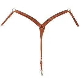 Weaver Contoured Breast Collar Russet Hermann Oak With Buckstitch 40076-30-20