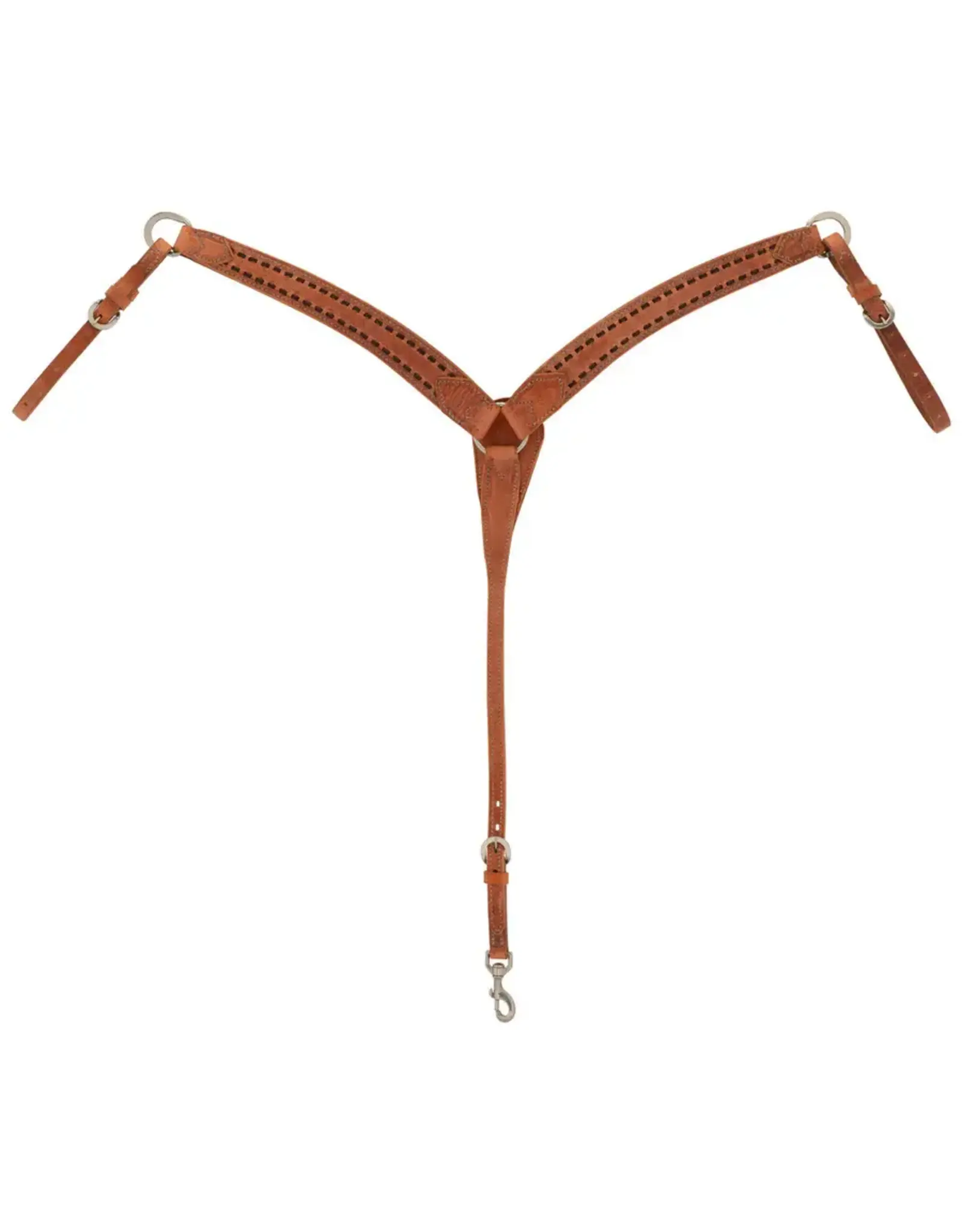 Weaver Contoured Breast Collar Russet Hermann Oak With Buckstitch 40076-30-20