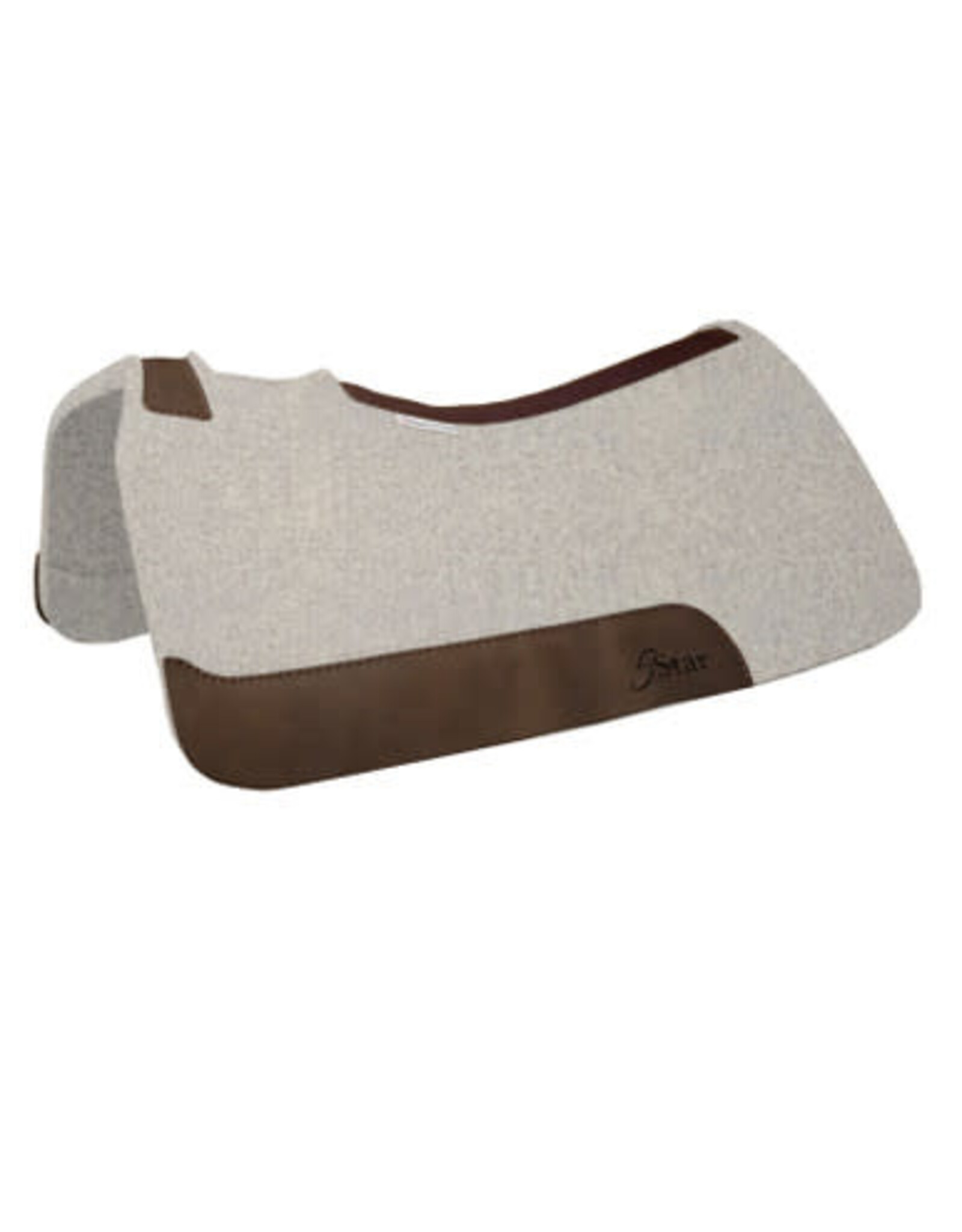 5 Star Equine Products The All Around 16WN 1 1/8" Natural Thick Contour Pad W/O Cinch Cutouts 30x30