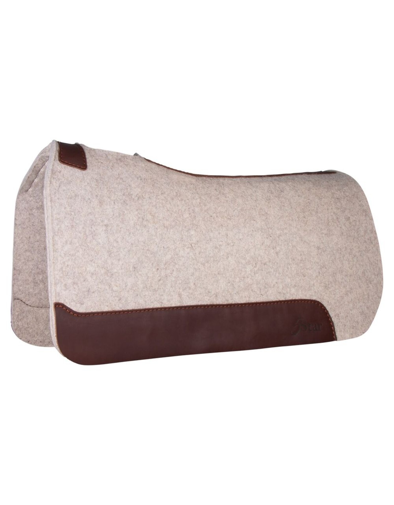 5 Star Equine Products  3WN-FS 3/4” Natural Western Contoured Pad 32x32 without Cinch Cutouts