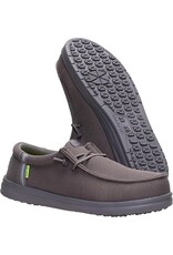 Hey Dude  Mens Wally Work Composite Toe EH Rated 44349-029 Grey Slip Resistant Work Shoes