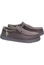 Hey Dude  Mens Wally Work Composite Toe EH Rated 44349-029 Grey Slip Resistant Work Shoes