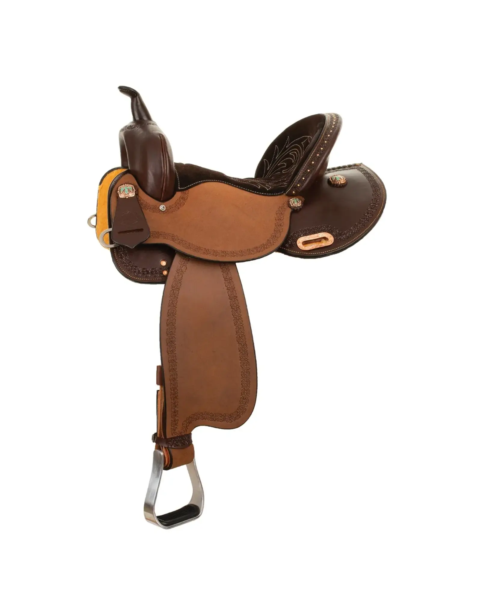 High Horse Circle Y Alice Barrel Saddle 15" Seat, Wide Tree 6232-750C-05