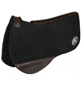 Professional's Choice PCWFPR Black Wool Pad 31x32 3/4” Round Skirt