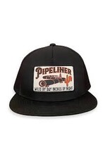 Cactus Alley Hat Co. "Pipeliner" Black Snapback Cap