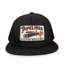 Cactus Alley Hat Co. "Pipeliner" Black Snapback Cap