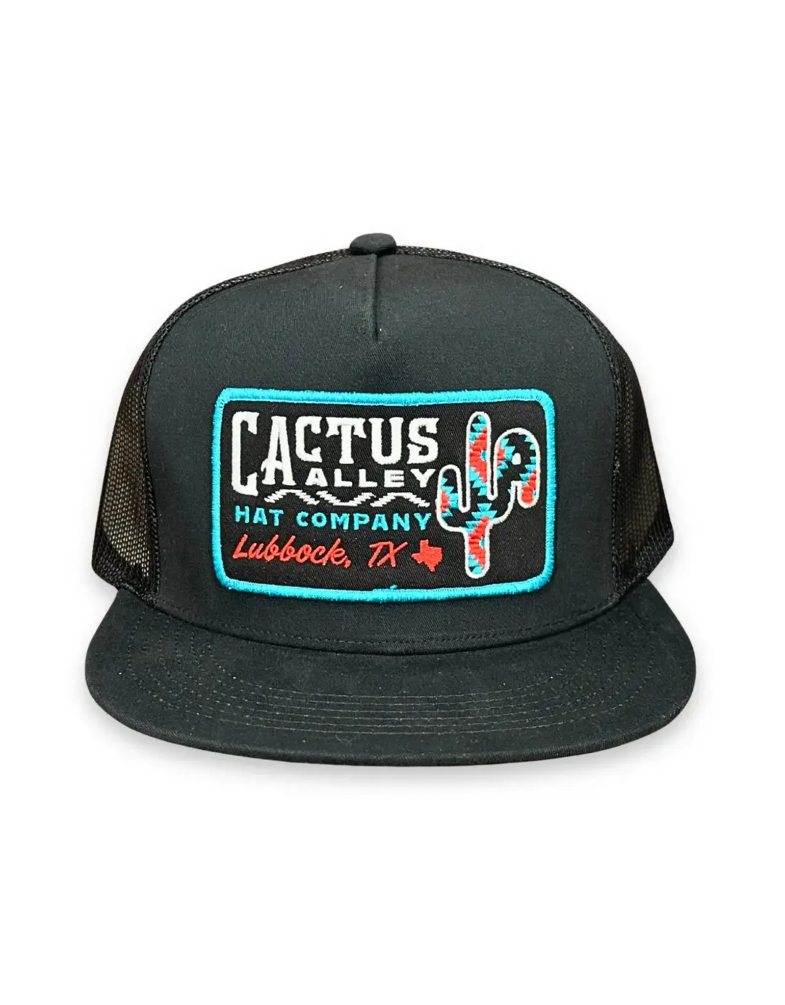 Cactus Alley Hat Co. Cactus Alley "New Mexico" Black/Aztec Embroidery Snapback Cap