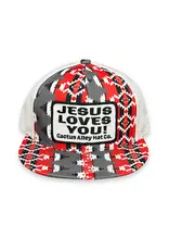 Cactus Alley Hat Co. "Jesus" Buddy Holly Aztec Snapback Cap