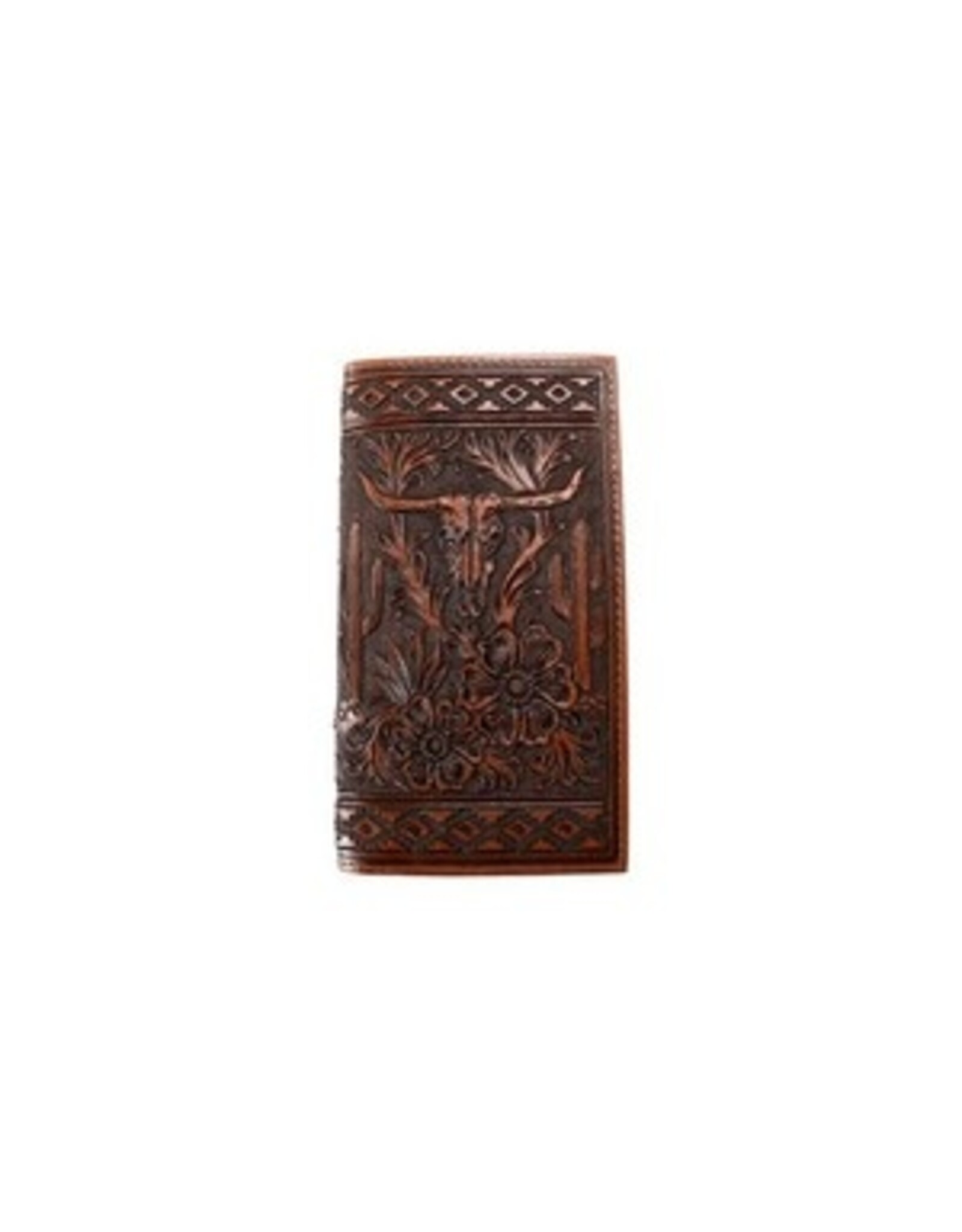 Nocona Longhorn Tooled Rodeo Wallet N500051502