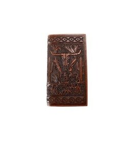 Nocona Longhorn Tooled Rodeo Wallet N500051502