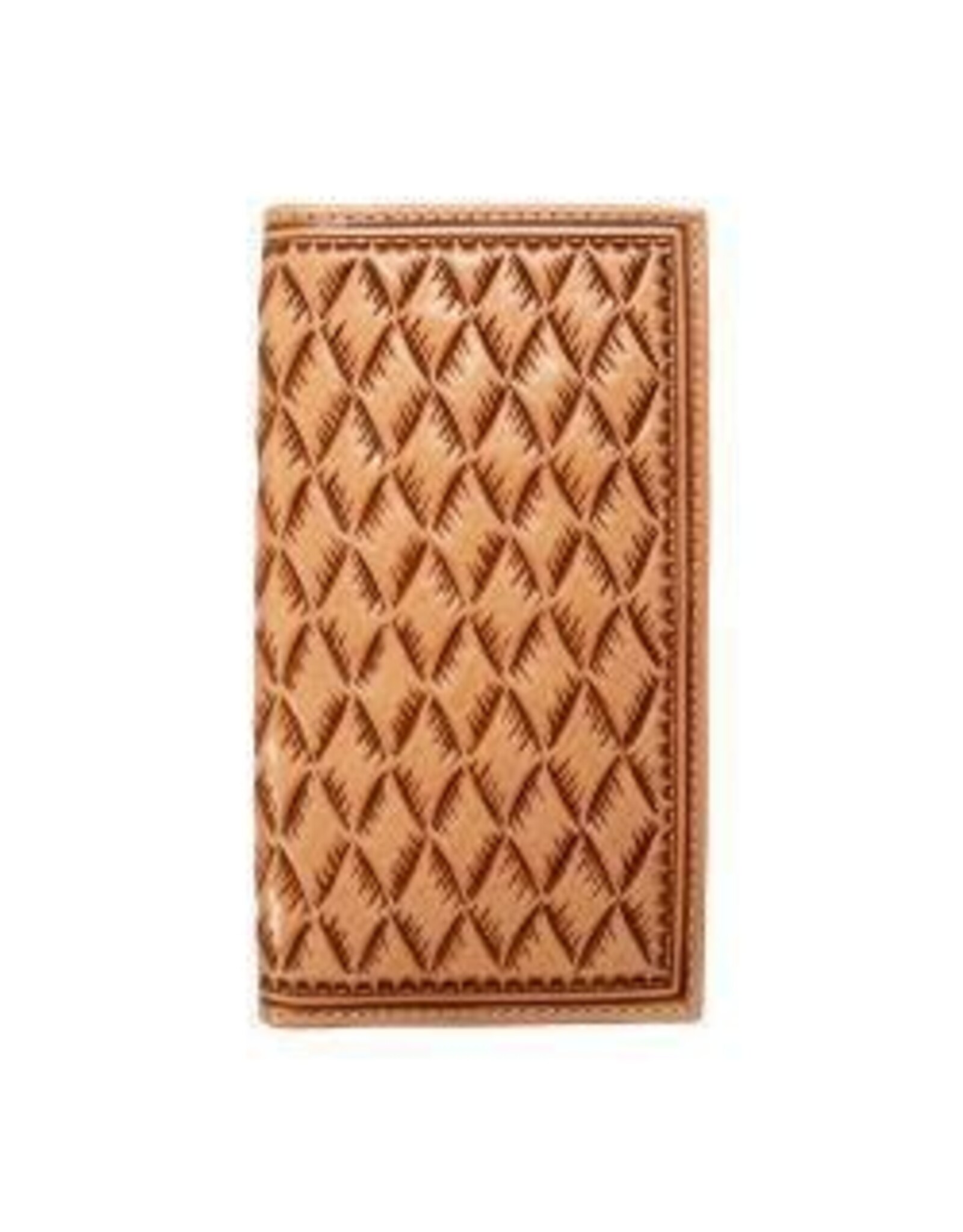 Nocona Natural Tooled Rodeo Wallet N5000509948
