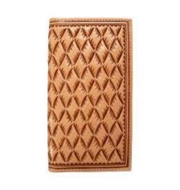 Nocona Natural Tooled Rodeo Wallet N5000509948
