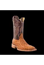 R Watson  Mens Exotic Full Quill Antique Saddle Bruciato Ostrich RW4506-2 Western Boots