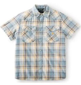 Carhartt Mens Montana Bozeman Relaxed SS Plaid Shirt 107284 EC3 Rolling Thunder