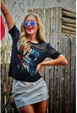 Liberty Wear Women's American Pastime Rodeo 276435 Graphic Crop T-Shirt