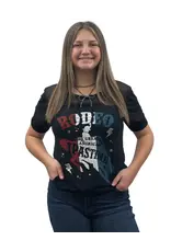 Liberty Wear Women's American Pastime Rodeo 276435 Graphic Crop T-Shirt