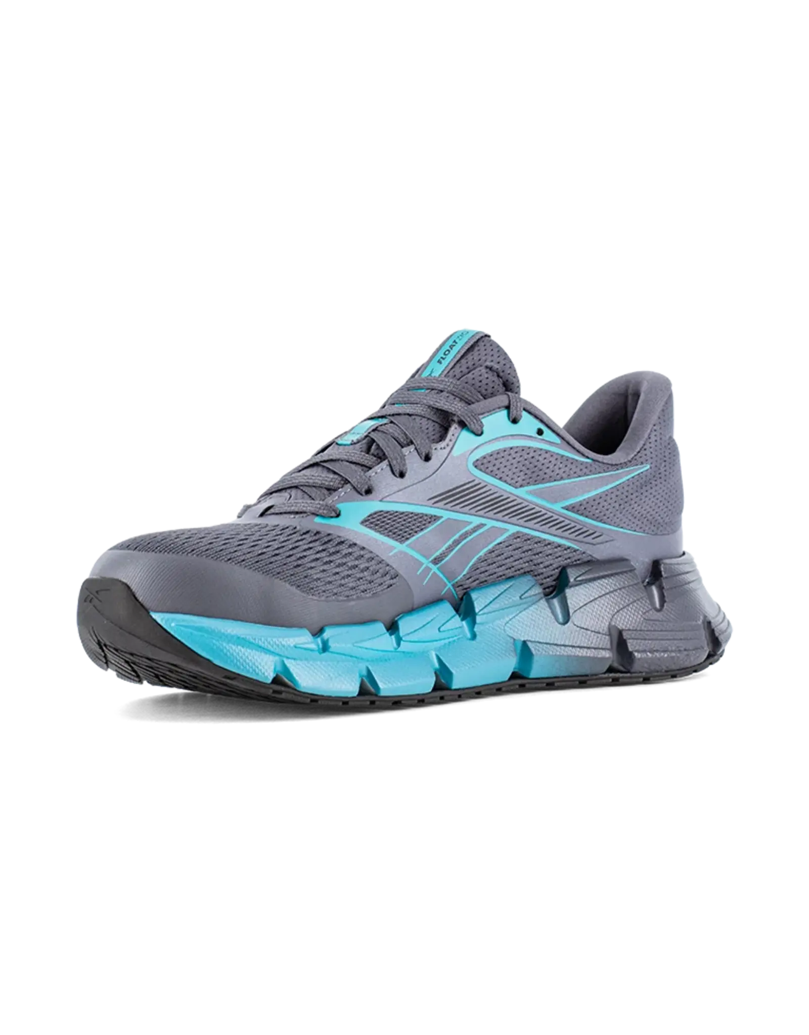 Reebok Women's FloatZig 2 Composite Toe Teal/Grey Athletic Work Shoes RB133