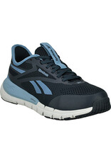 Reebok Women's Flex Trainer Composite Toe Navy/Sky Blue Athletic Work Shoes RB513