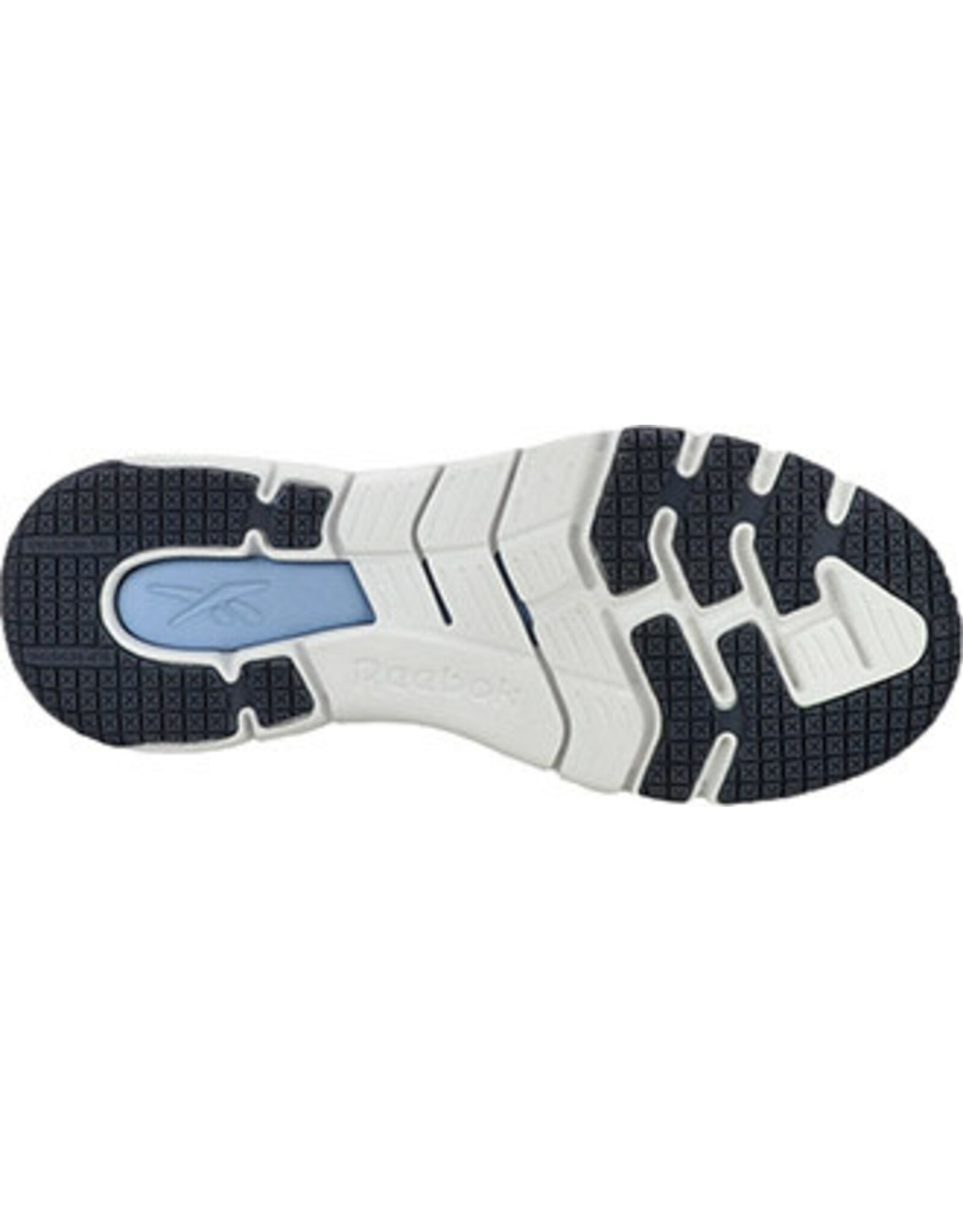 Reebok Women's Flex Trainer Composite Toe Navy/Sky Blue Athletic Work Shoes RB513