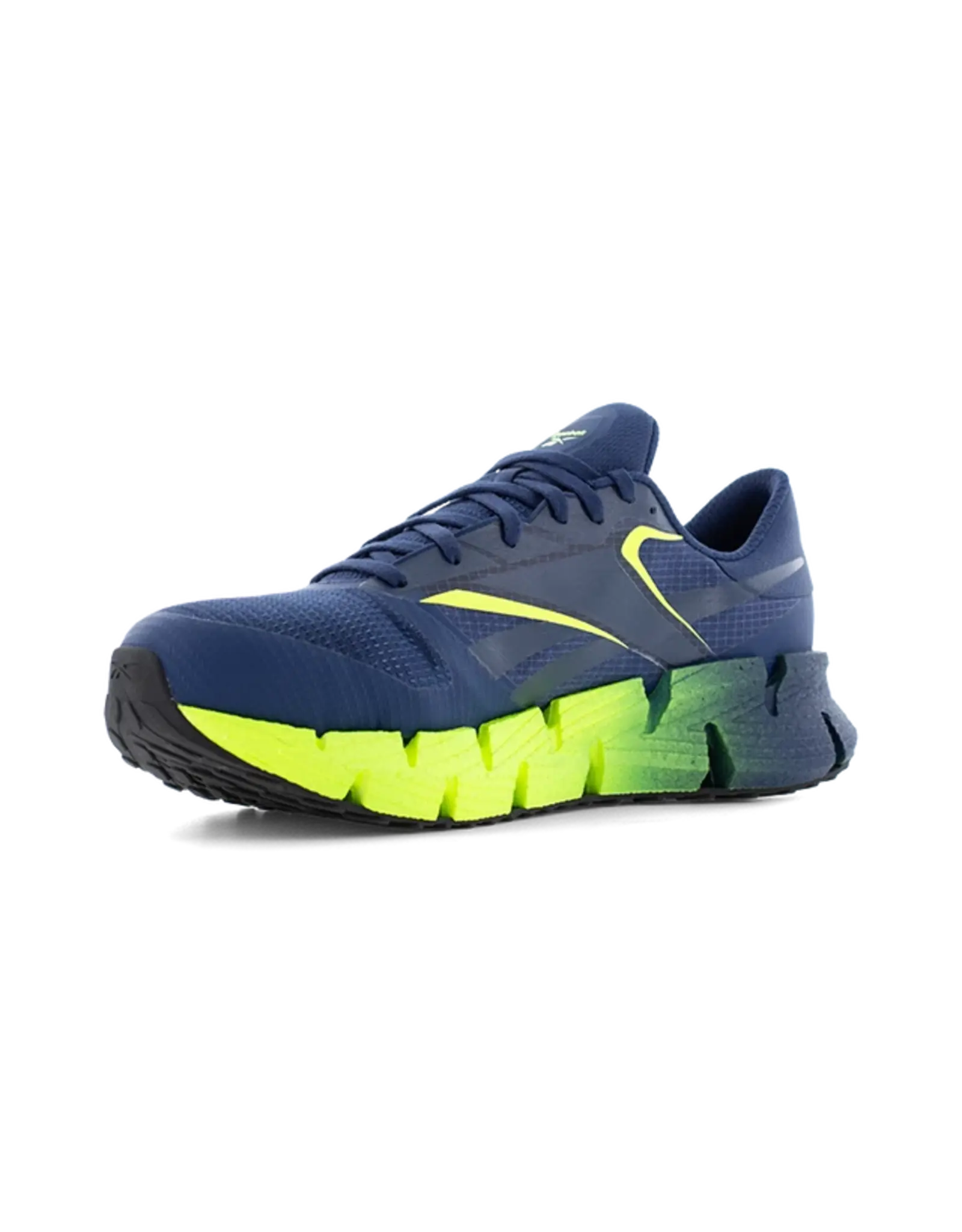 Reebok Men's FloatZig Navy/Lime Composite Toe Athletic Work Shoes RB3032
