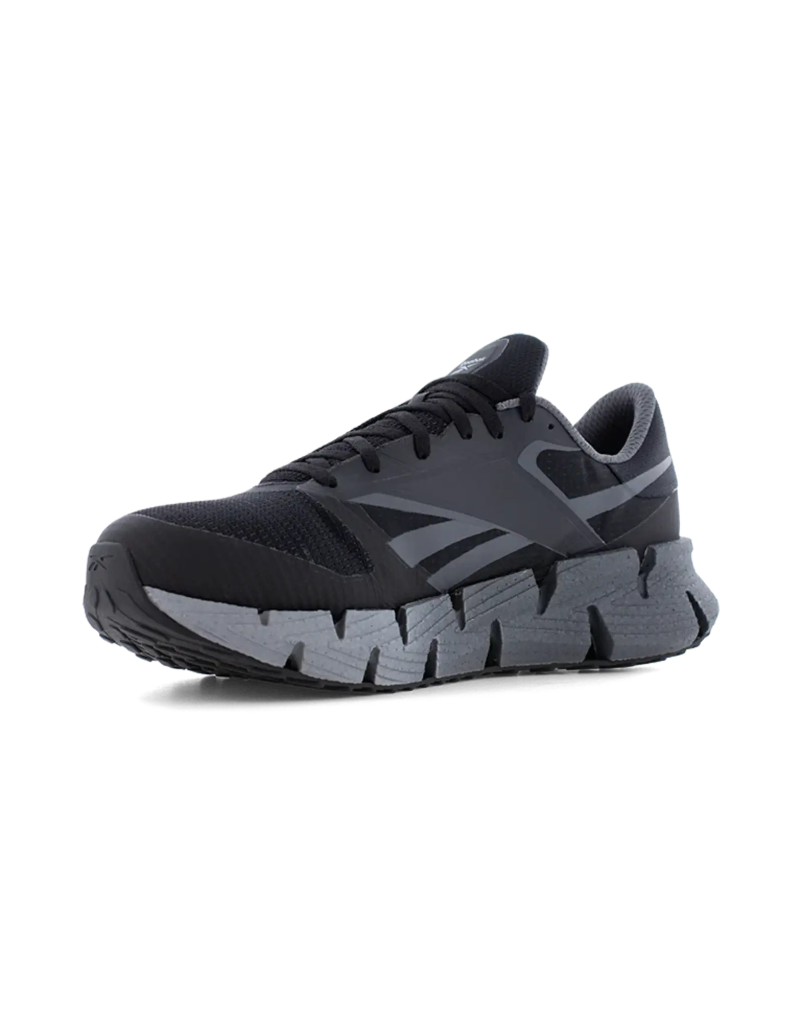 Reebok Men's FloatZig Black/Gray Composite Toe ESD Rated Athletic Work Shoes RB3031