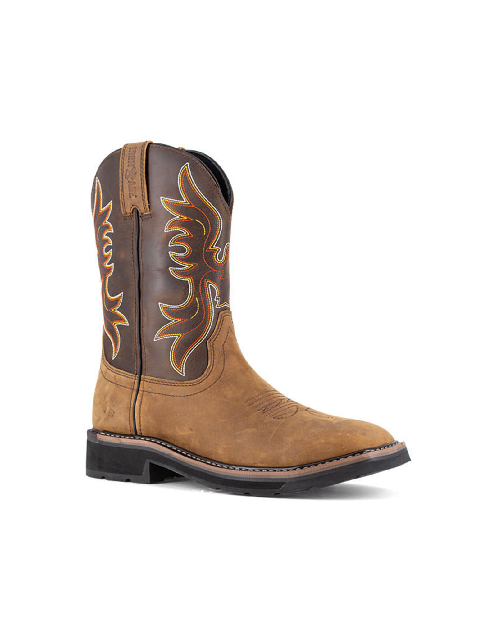 Iron Age  Men's Outlaw Steel Toe Western Crazyhorse Leather Work Boots IA5040