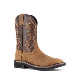 Iron Age Men's Outlaw Steel Toe Western Crazyhorse Leather Work Boots IA5040