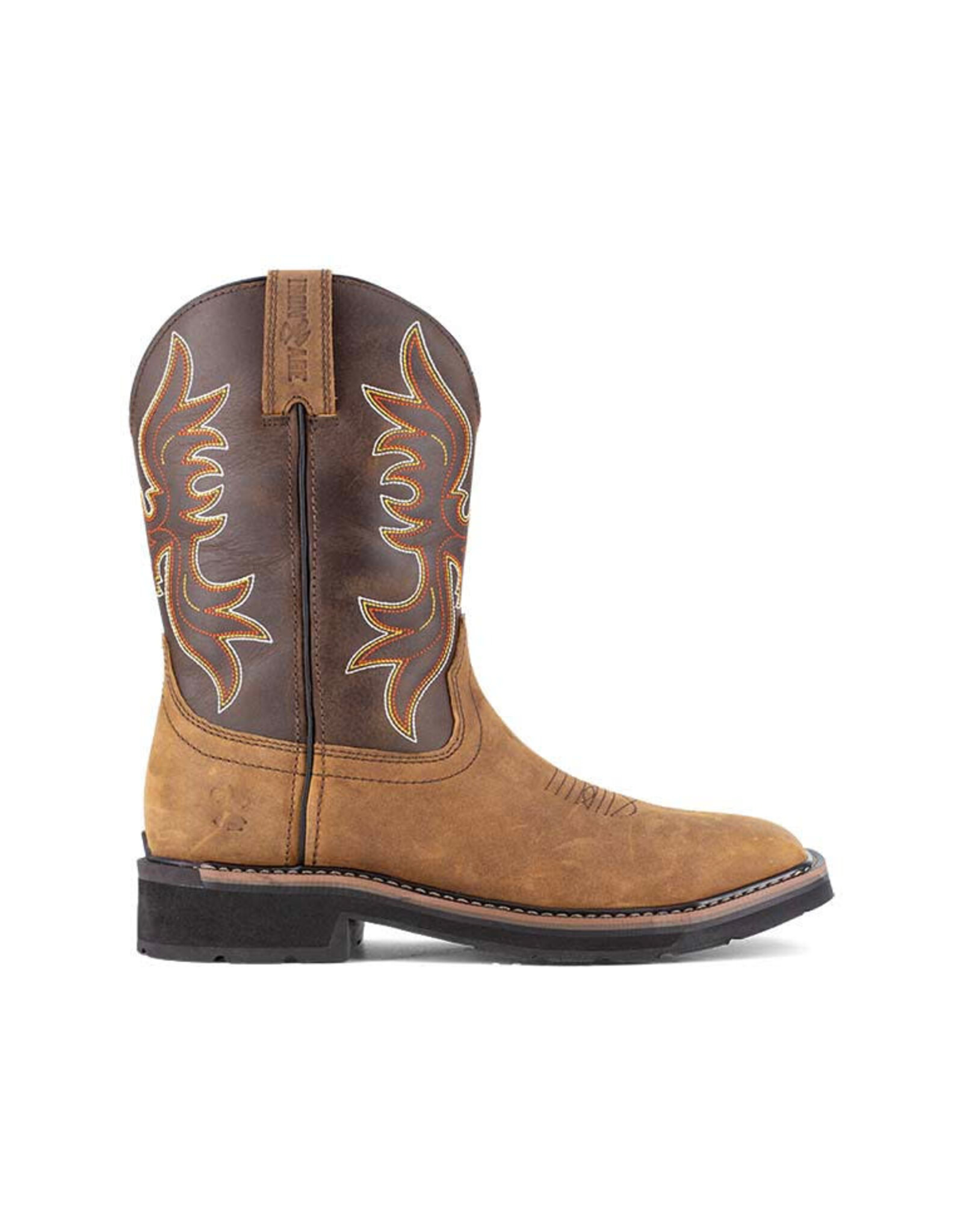 Iron Age  Men's Outlaw Steel Toe Western Crazyhorse Leather Work Boots IA5040