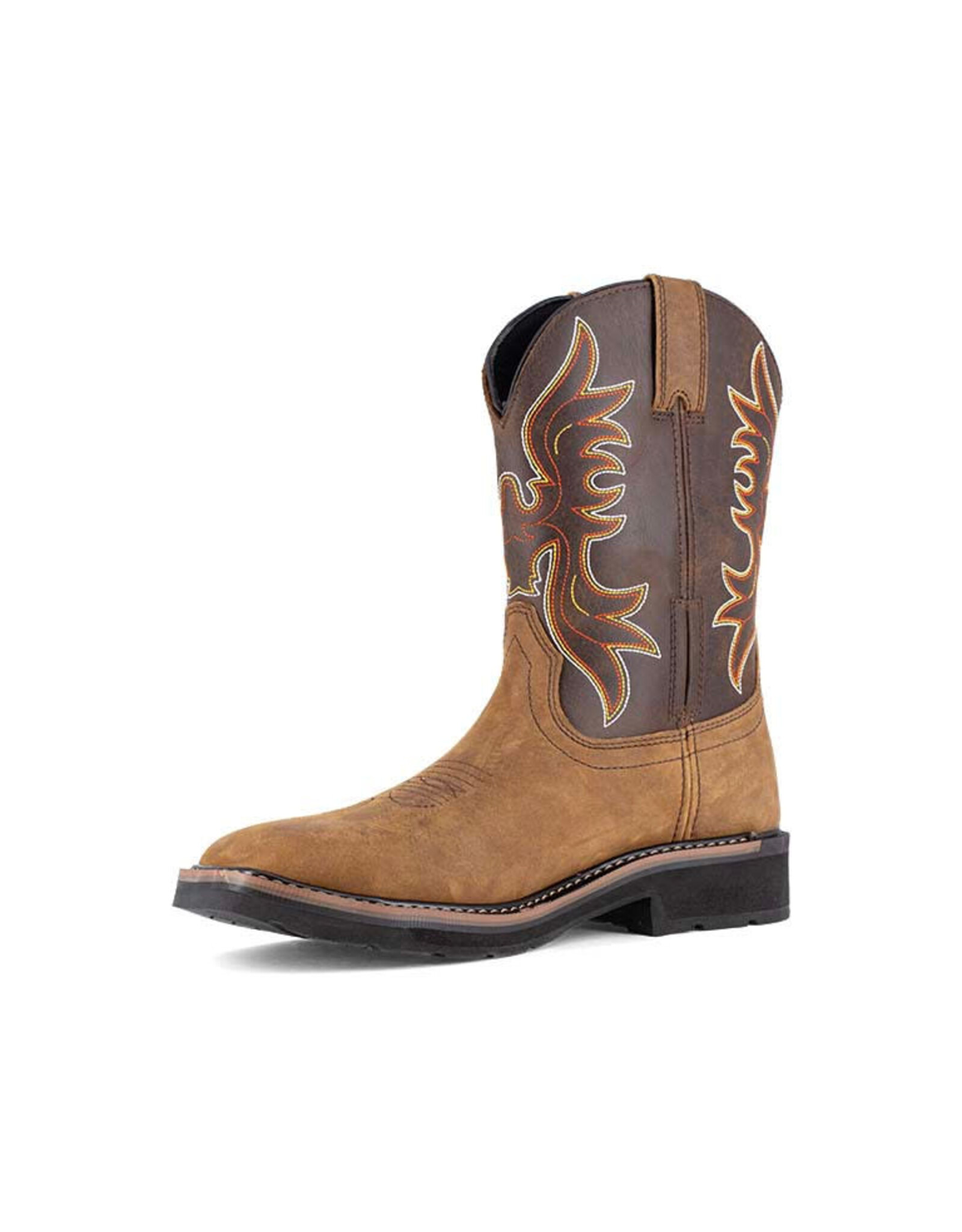 Iron Age  Men's Outlaw Steel Toe Western Crazyhorse Leather Work Boots IA5040