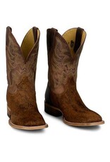 Justin  Men's Baron Brown Hair-On Cowhide Wide Sq. Toe Western Boot SJ5058