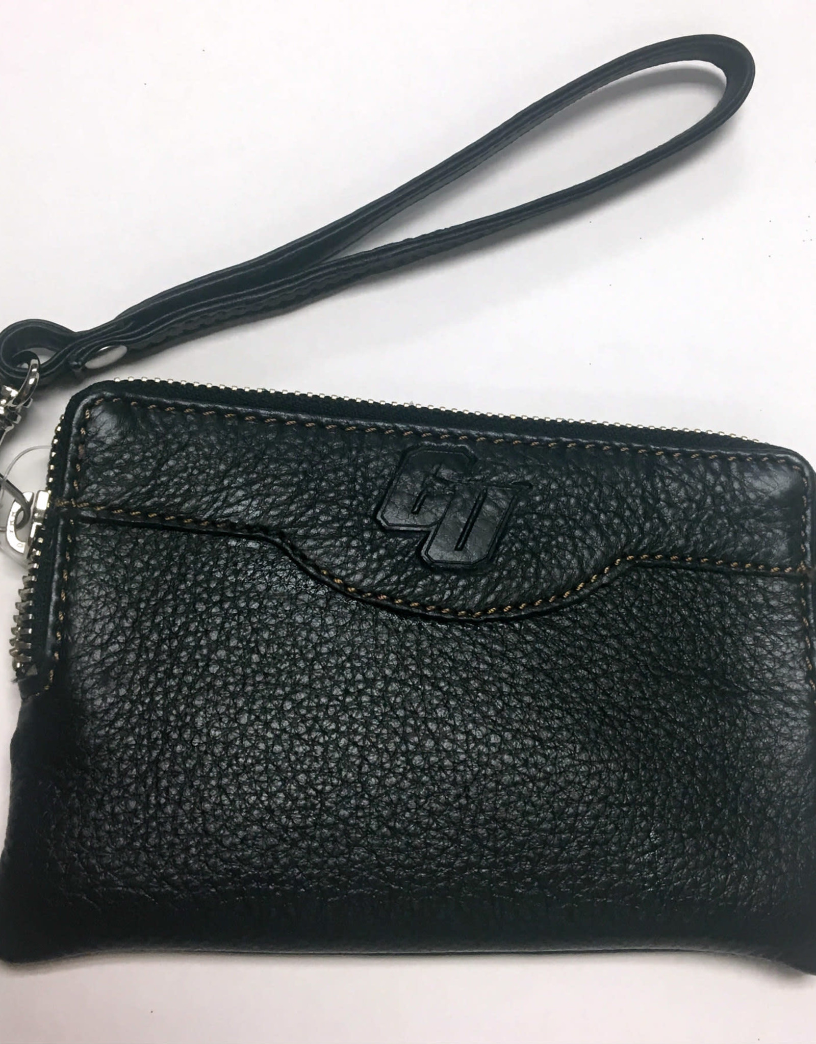 Carolina Sewn CU Leather Zip Clutch Wallet