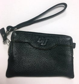 Carolina Sewn CU Leather Zip Clutch Wallet