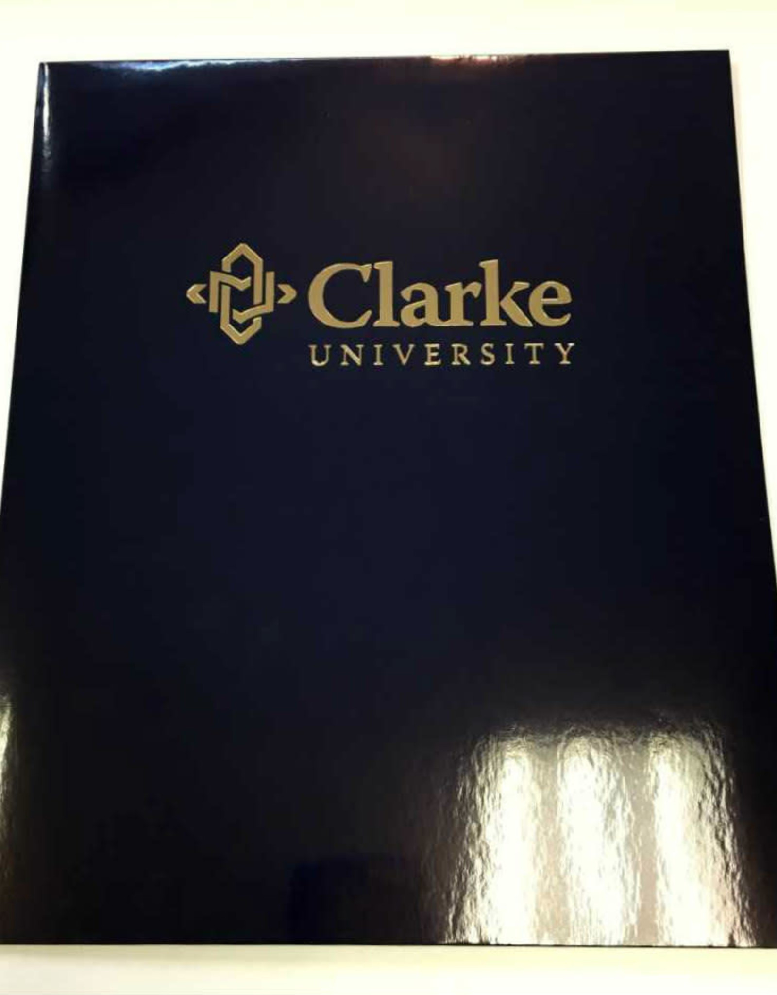 Clarke Foil Navy Folder