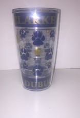 Clarke Insulated Paw Print Tumbler in Navy & Gold