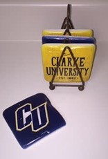 Clarke Navy & Gold Vintage Coaster Set