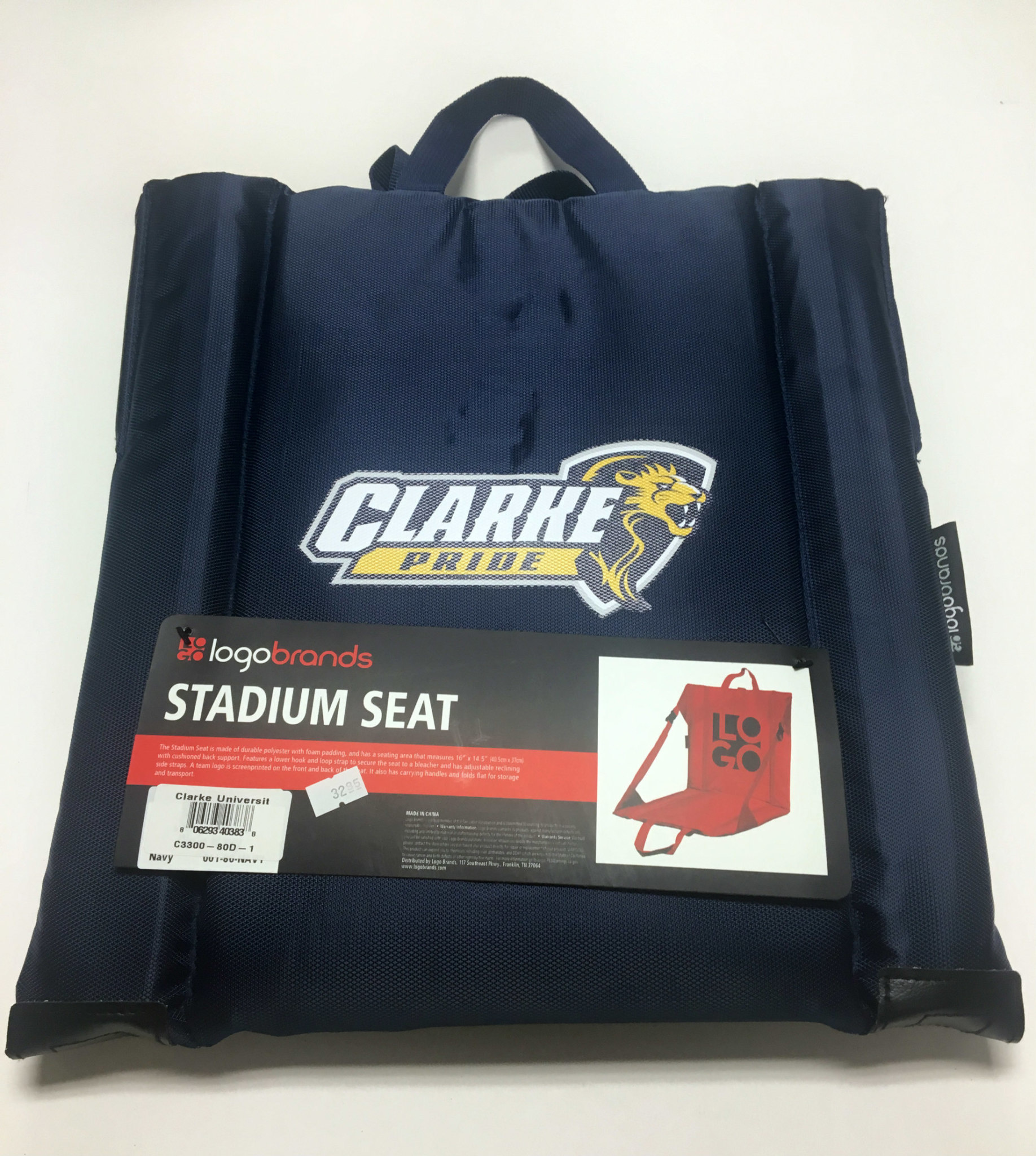 Clarke University Bleacher Cushion 14x11x1.75 - Whitlow Campus Store