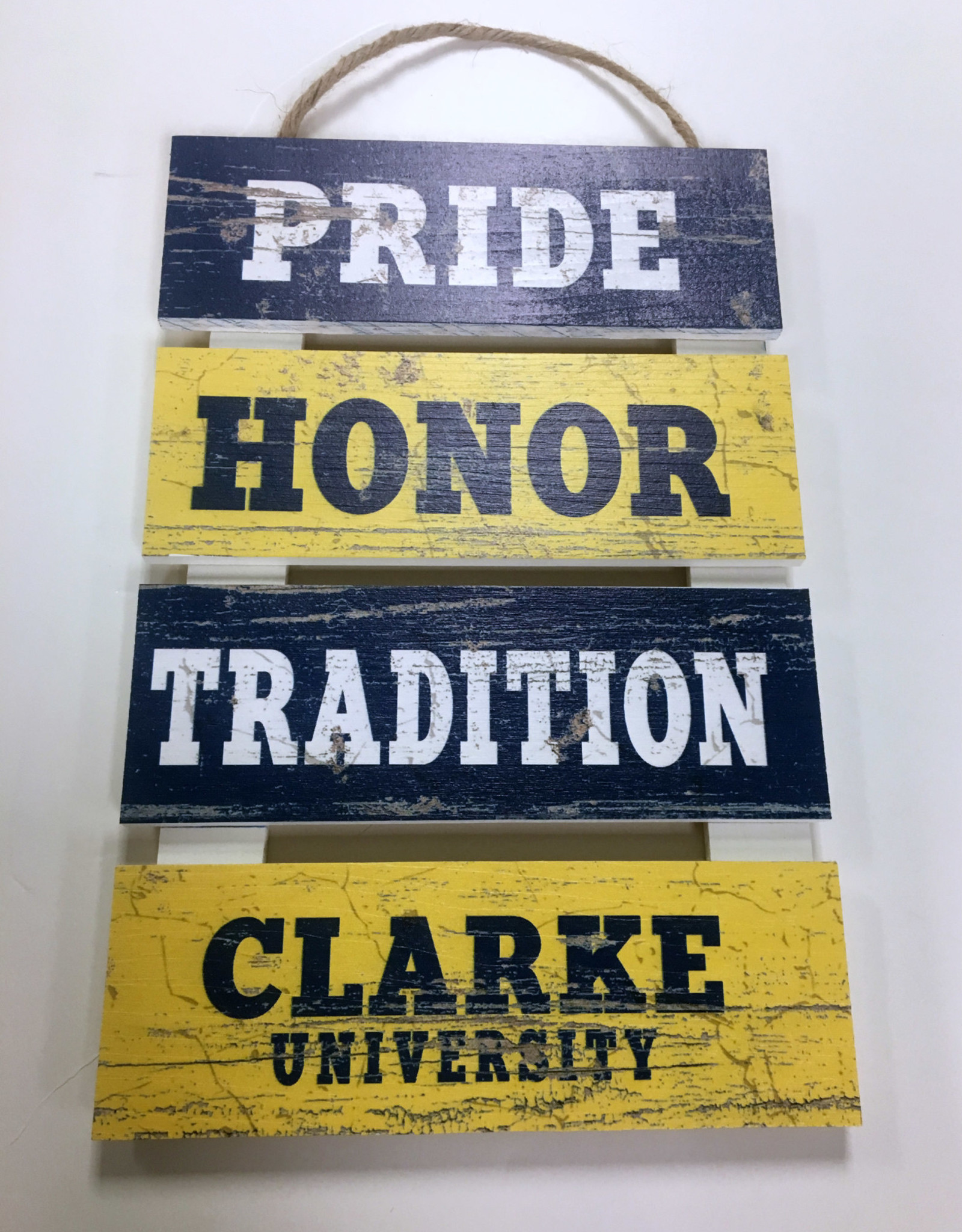 Clarke University Wood Pallet Sign 10"x15.5"