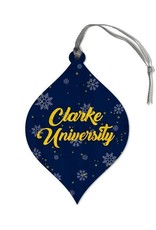 Clarke University Wooden Ornament