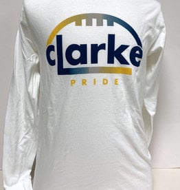 Comfort Colors Football Long Sleeve T-Shirt in White