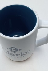 Logan Bistro Mug with Steel Blue Interior & Cork Bottom